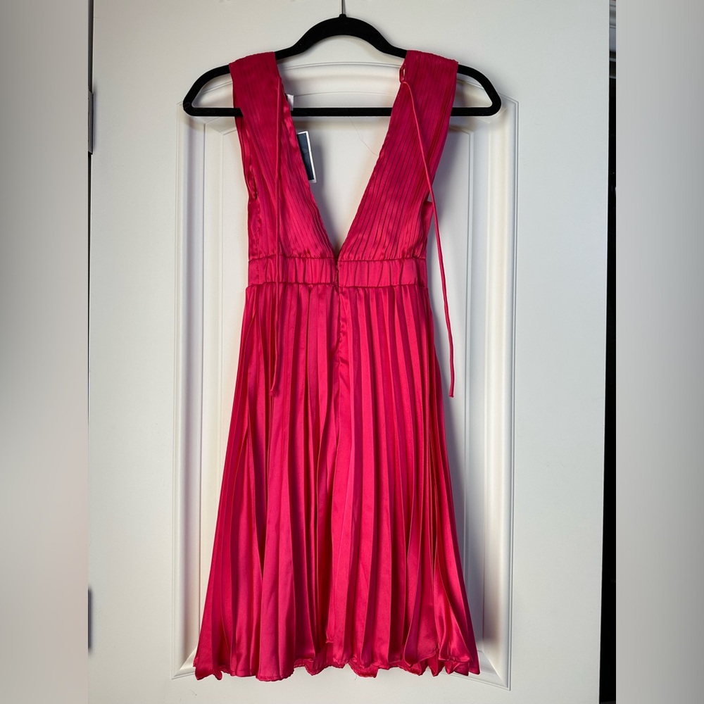 Pink Mini Ruffle Dress - Picture 2 of 2